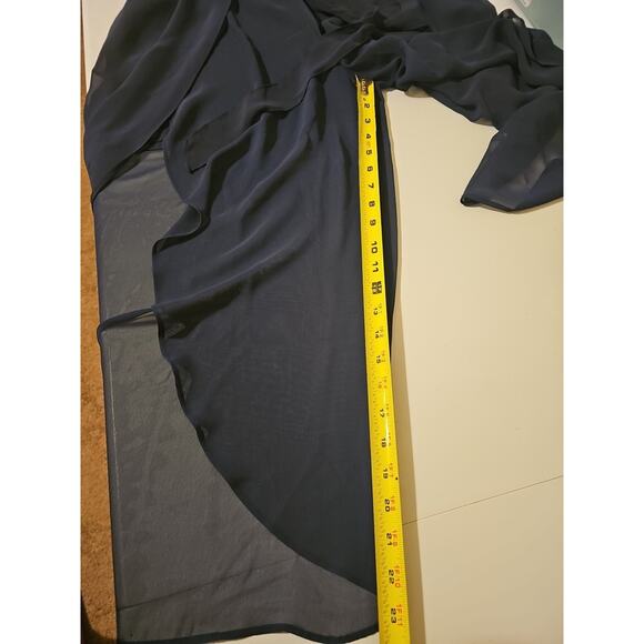 Vince Camuto‎ Sleeveless Chiffon Crop Jumpsuit in Navy Size 2 - Picture 9 of 10